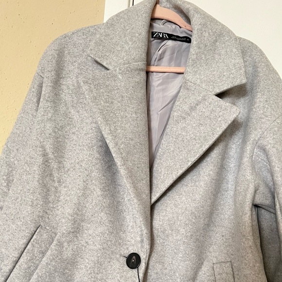 Zara Bloggers fav oversized grey Coat - Picture 16 of 16
